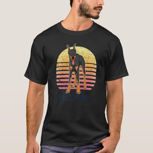 T-shirt Race de chien Dobermann  147 (Devant)