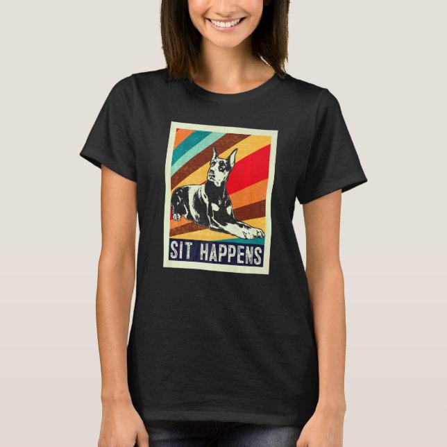 T-shirt Race de chien Dobermann  2 (Devant)