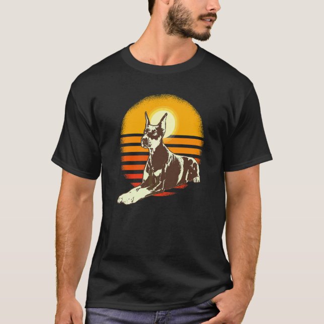 T-shirt Race de chien Dobermann 22 (Devant)