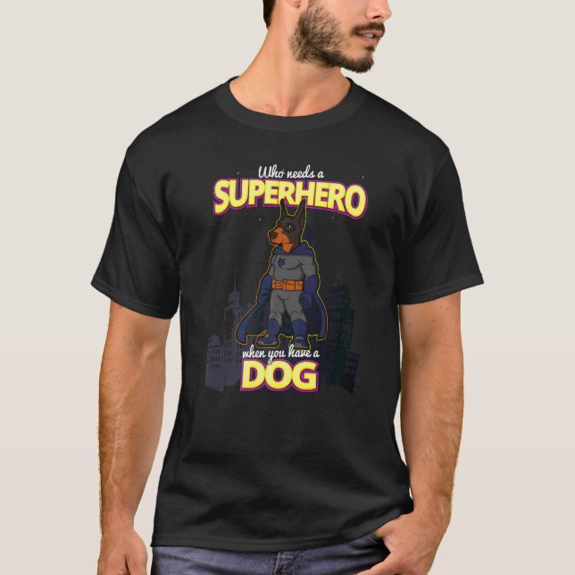 T-shirt Race de chien Dobermann 42 (Devant)
