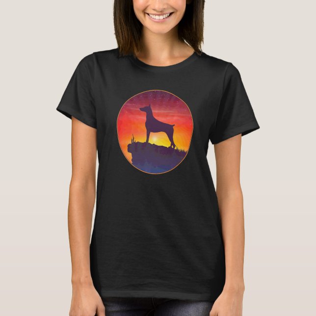 T-shirt Race de chien Dobermann  5 (Devant)