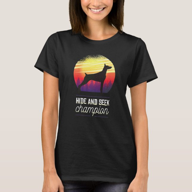 T-shirt Race de chien Dobermann  52 (Devant)