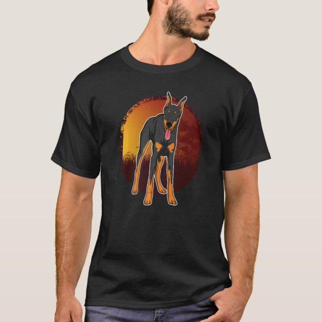 T-shirt Race de chien Dobermann 63 (Devant)