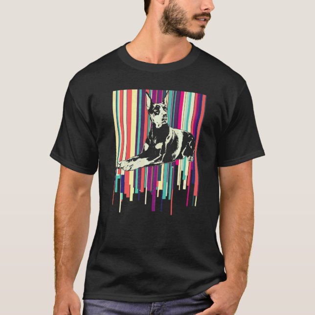 T-shirt Race de chien Dobermann  8 (Devant)