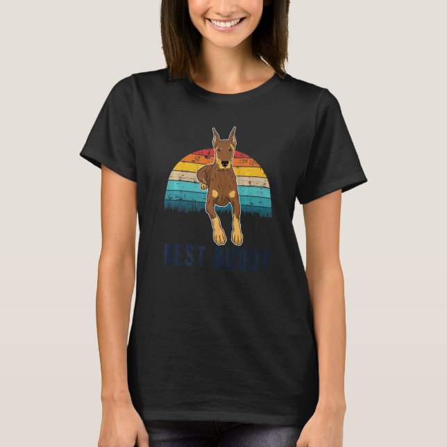 T-shirt Race de chien Dobermann Premium (Devant)