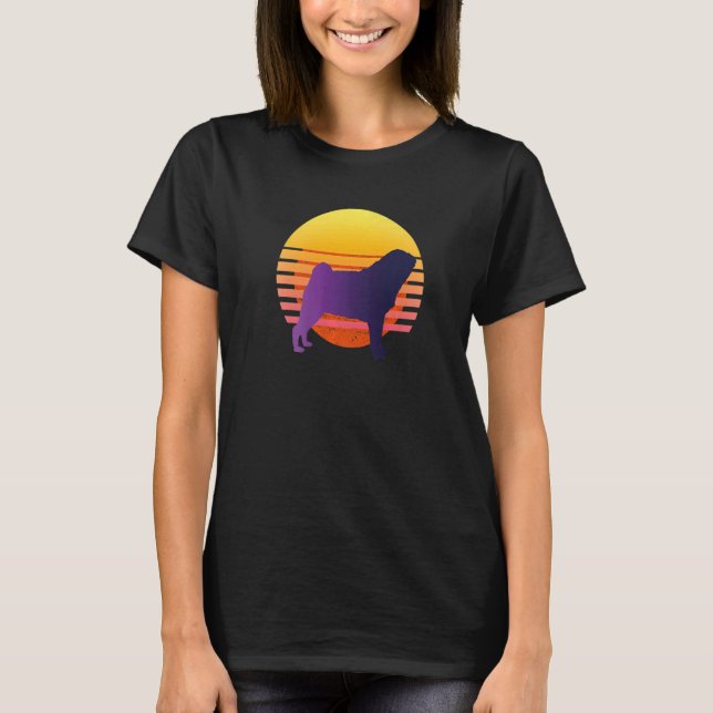 T-shirt Race de chien Pug Mops Carlin  27 (Devant)