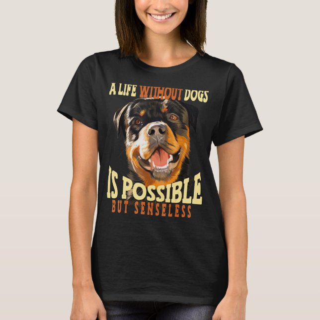 T-shirt Race de chien Rottweiler (Devant)