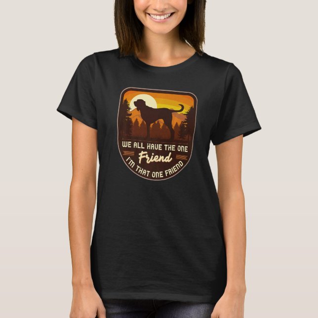 T-shirt Race de chien Saint Hubert Bloodhound (Devant)