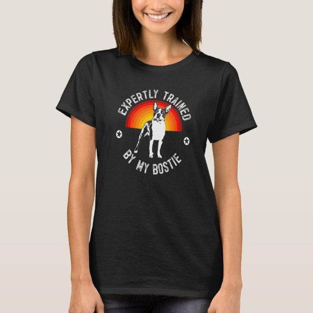 T-shirt Race de chien Terrier de Boston  108 (Devant)
