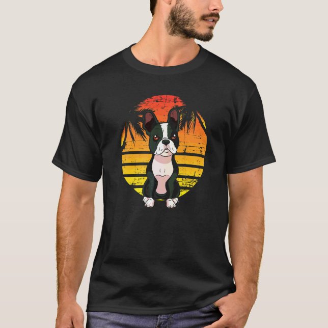 T-shirt Race de chien Terrier de Boston  88 (Devant)