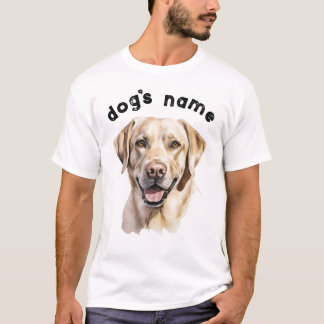 T-shirt race de chiens Labrador personnalisée