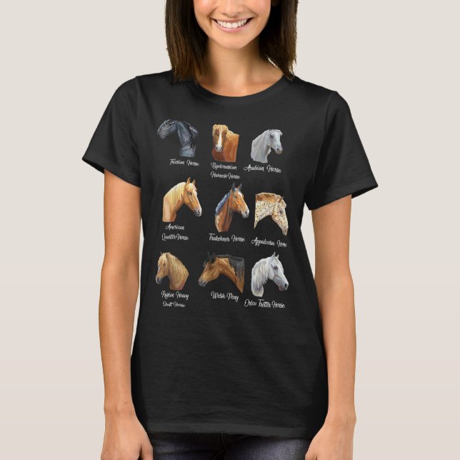 T-shirt Races de chevaux Équitation pour filles (Devant)