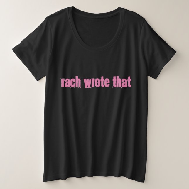 T-shirt Rach (Plus Taille)  (Design devant)