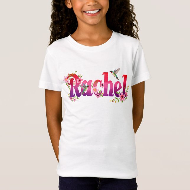 T-Shirt Rachel - Personalised Shirt  - For Kids (Devant)