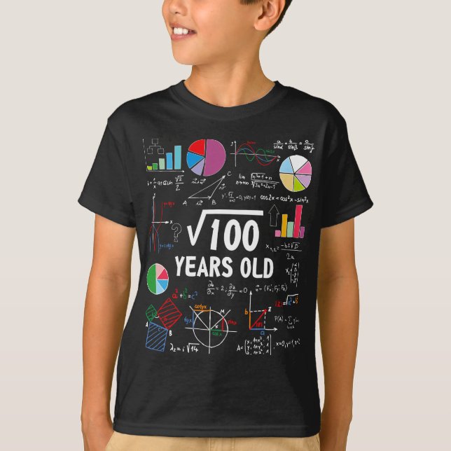 T-shirt Racine carré De 100 10e Anniversaire 10 Anniversai (Devant)