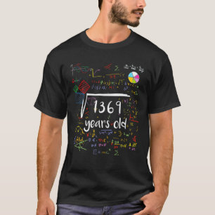 T-shirt Racine carré De 1369 37E Anniversaire Mat De 37 An