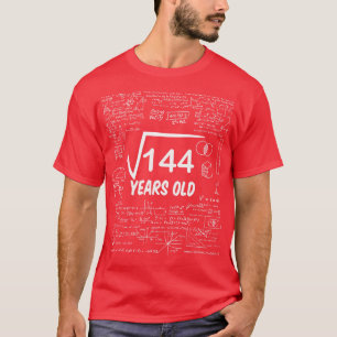 T-shirt Racine carré de 14412e anniversaire 12 ans math