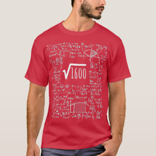 T-shirt Racine carré De 1600 Anniversaire Design 40 Ans Ma
