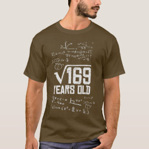 T-shirt Racine carré de 169 13e anniversaire 13 ans mathém