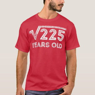T-shirt Racine carré de 225 ans 15e anniversaire