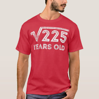T-shirt Racine carré de 225 ans 15e anniversaire