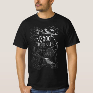 T-shirt Racine carré de 2500 50e anniversaire 50 ans