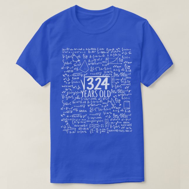 T-shirt Racine carré De 324 18e Anniversaire Cadeaux De 18 (Design devant)