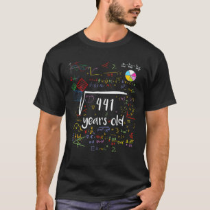 T-shirt Racine carré De 441 21E Anniversaire 21 Ans Math