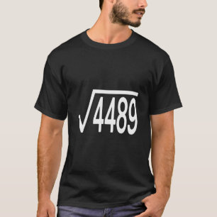 T-shirt Racine carrée 4489 Argot Prof de maths Six Sept 6