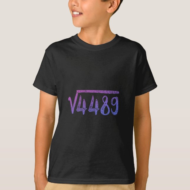 T-shirt Racine carrée 4489 Prof de maths Six Sept 6 7  (Devant)