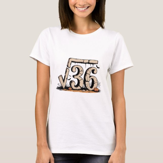 T-shirt Racine Carrée 67 Mème 6 7 Génération Alpha Hallowe (Devant)
