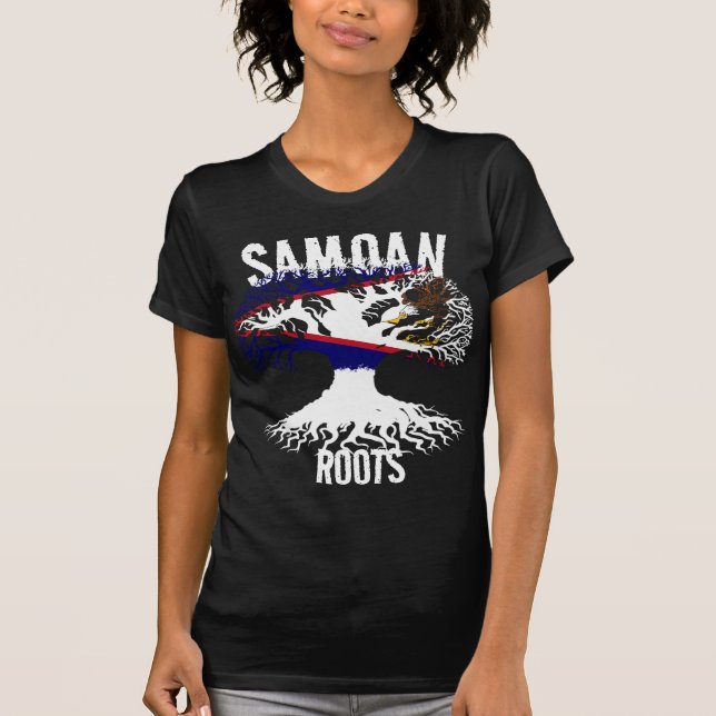 T-SHIRT RACINE DE SAMOA AMÉRICAINE (Devant)