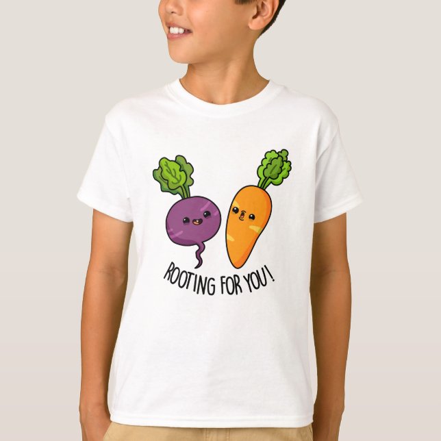 T-shirt Racine Pour Vous Drôle Veggie Pun (Devant)