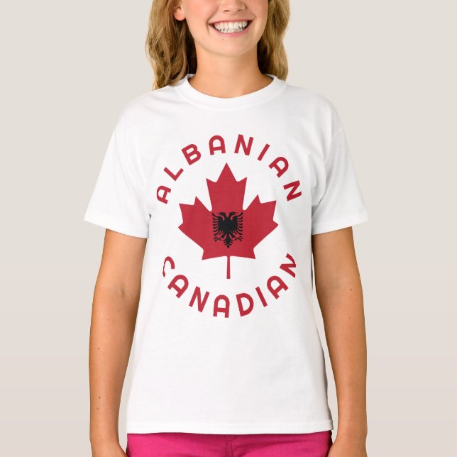T-shirt Racines albanaises canadiennes (Devant)