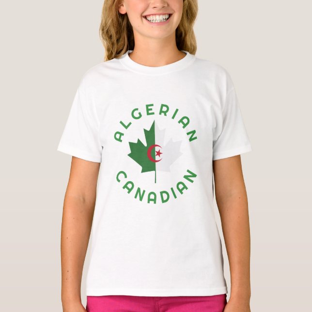 T-shirt Racines algériennes canadiennes (Devant)
