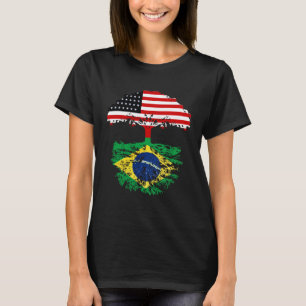 T-shirt Racines Brésil Brasil Américain Pour Hommes Femmes