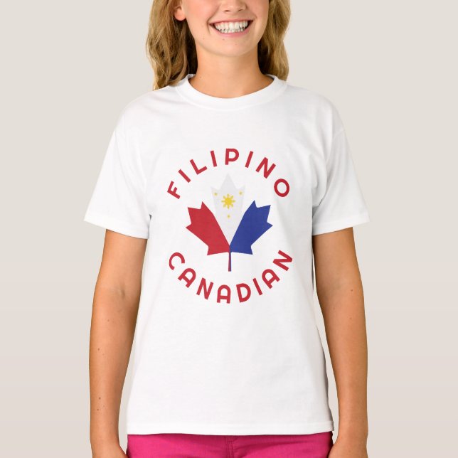T-shirt Racines canadiennes des Philippines (Devant)