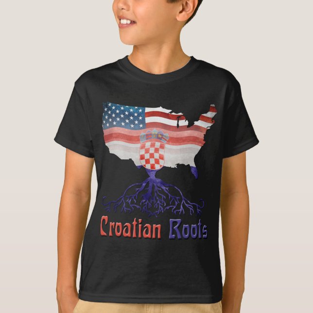 T-shirt Racines croates américaines (Devant)
