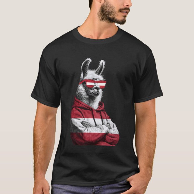 T-shirt Racines d'Autriche Drapeau autrichien 4 (Devant)