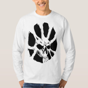 T-shirt Racines de Crâne Abstraites : Art Sombre