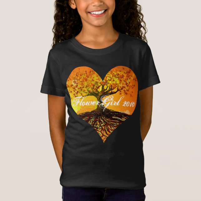 T-Shirt Racines de l'amour Fleur fille (Devant)