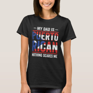 T-shirt Racines de Porto Rico Mon père est portoricain Rie