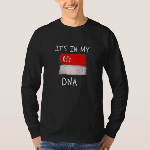 T-shirt Racines de Singapour C'est dans mon ADN Patriotiqu