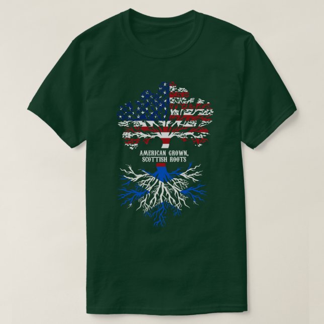 T-shirt Racines écossaises américaines (Design devant)