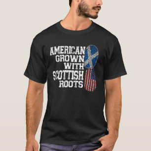 T-shirt Racines écossaises cultivées en Amérique Écosse