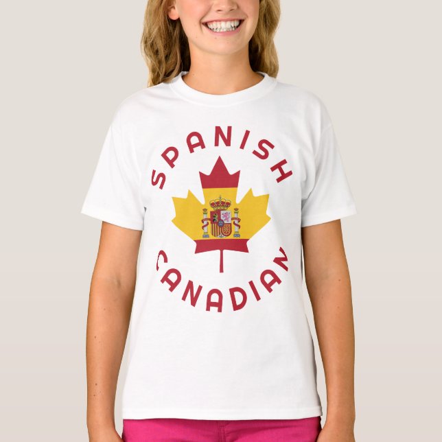 T-shirt Racines espagnoles canadiennes (Devant)