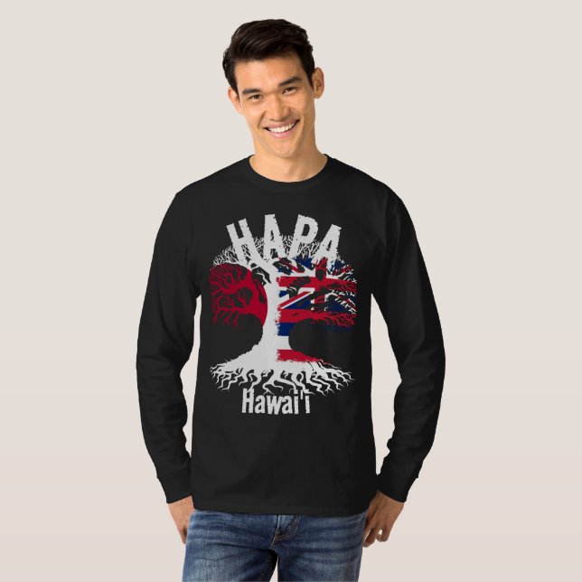 T-SHIRT RACINES HAPA JAPON HAWAII (Devant entier)