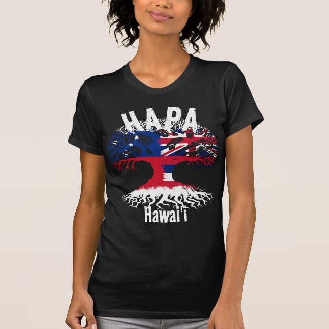 T-SHIRT RACINES HAPA SAMOA HAWAII (Devant)