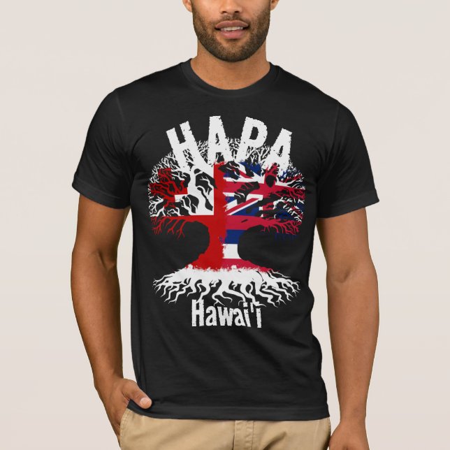 T-SHIRT RACINES HAPA TONGA HAWAII (Devant)