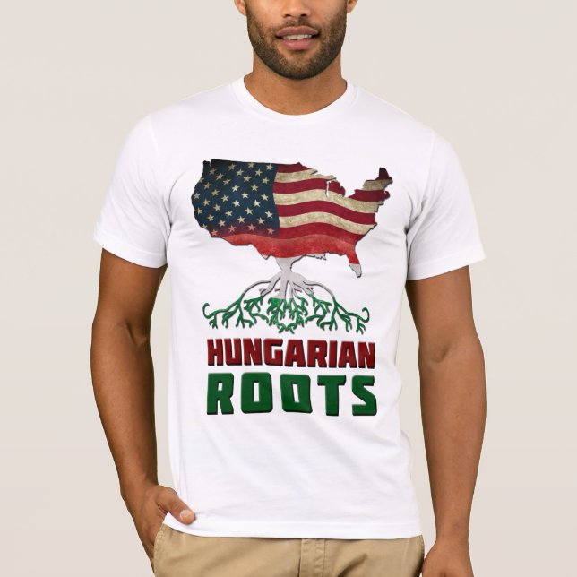 T-shirt Racines hongroises américaines (Devant)